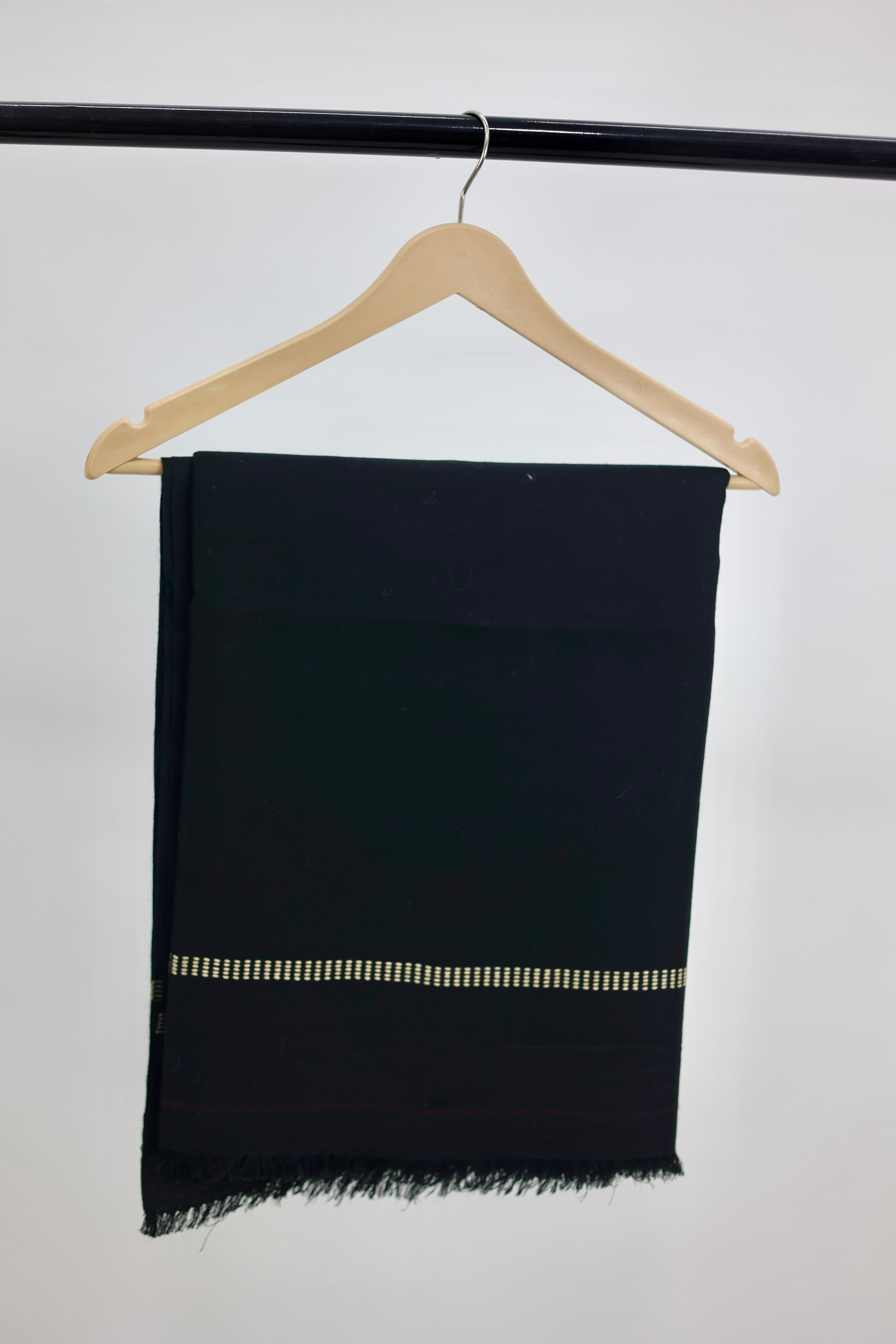 Black Light Weight Woolen Shawl