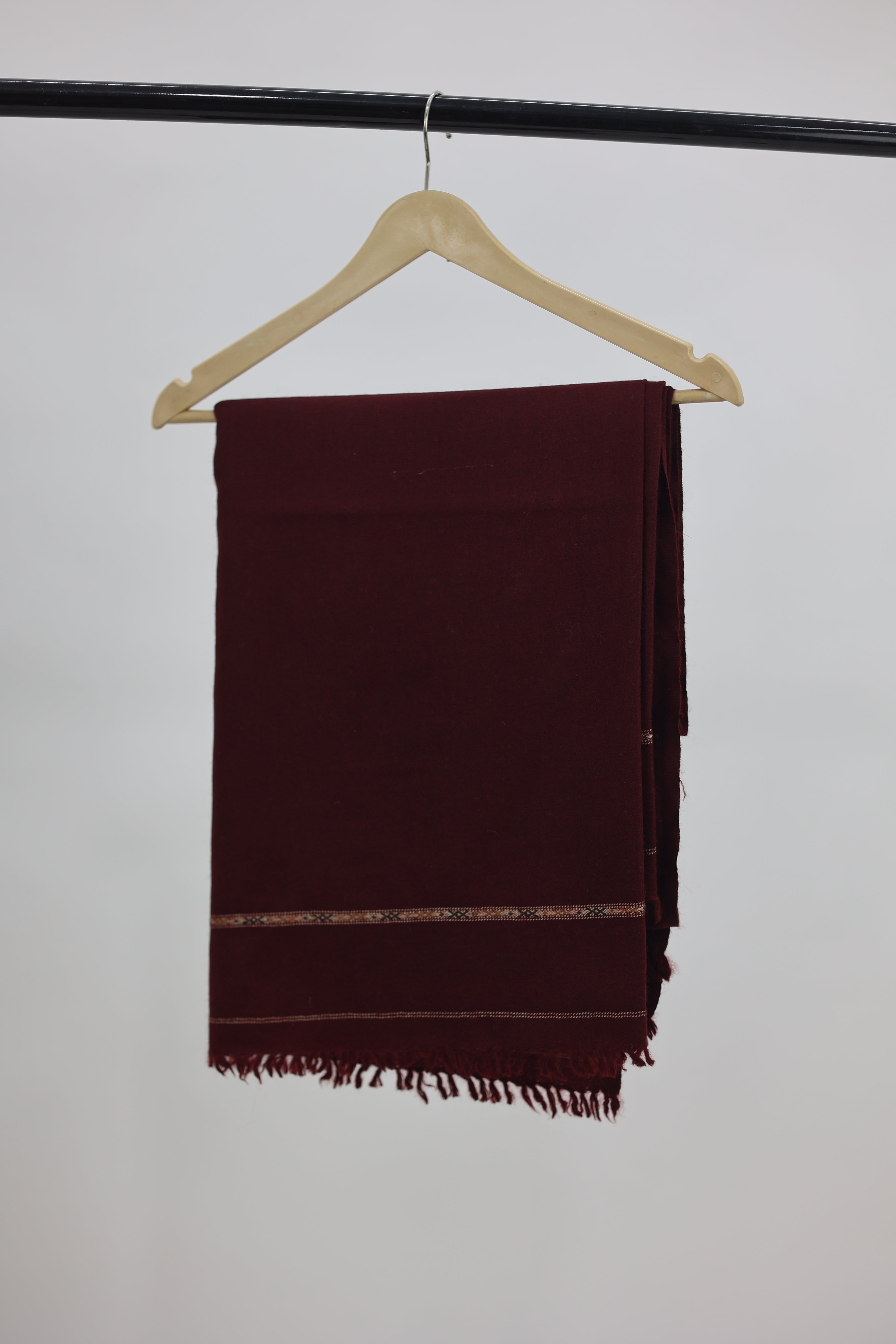 Maroon Woolen Special Shawl
